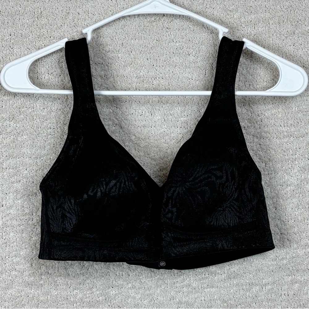 Zerobound Bra Womens 36C Black Minimizer Adjustable Straps and Waist